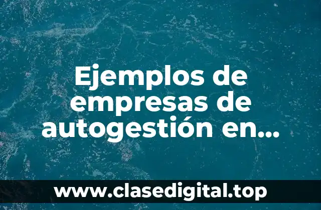 Ejemplos de empresas de autogestión en México