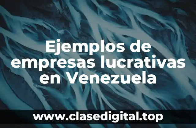 Ejemplos de empresas lucrativas en Venezuela