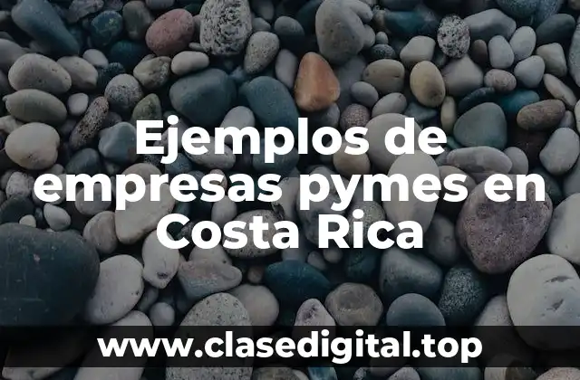 Ejemplos de empresas pymes en Costa Rica