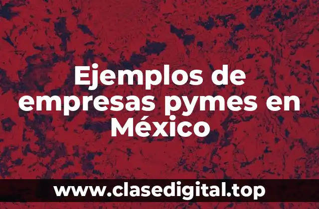 Ejemplos de empresas pymes en México