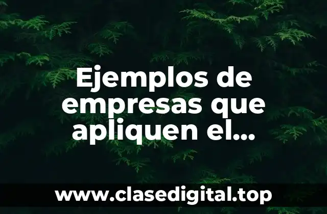 Ejemplos de empresas que apliquen el empowerment