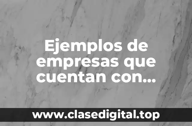 Ejemplos de empresas que cuentan con subcidiaria propia