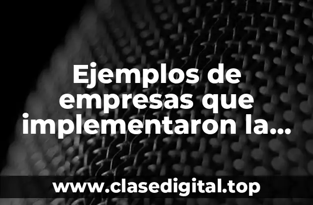 Ejemplos de empresas que implementaron la administración estratégica y Significado