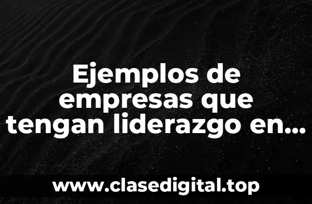 Ejemplos de empresas que tengan liderazgo en costos