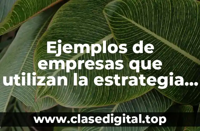 Ejemplos de empresas que utilizan la estrategia del oceano rojo