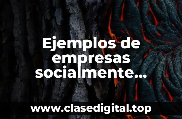 Ejemplos de empresas socialmente responsables