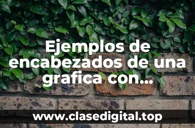 Ejemplos de encabezados de una grafica con calificaciones