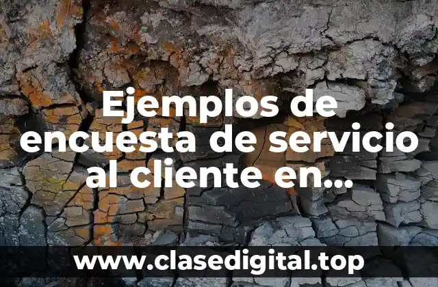 Ejemplos de encuesta de servicio al cliente en restaurantes