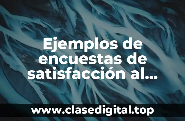 Ejemplos de encuestas de satisfacción al cliente digital