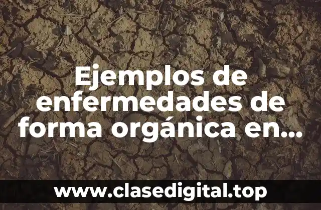 Ejemplos de enfermedades de forma orgánica en animales