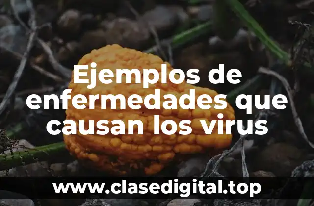 Ejemplos de enfermedades que causan los virus