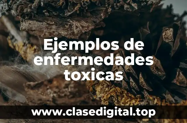 Ejemplos de enfermedades toxicas
