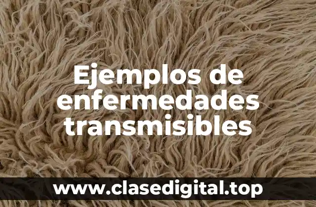 Ejemplos de enfermedades transmisibles