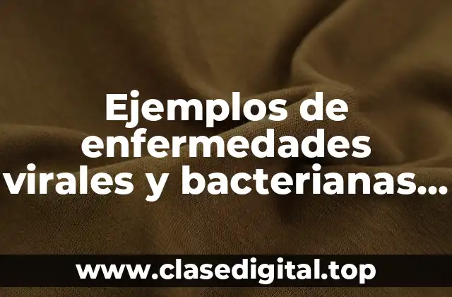 Ejemplos de enfermedades virales y bacterianas y Significado