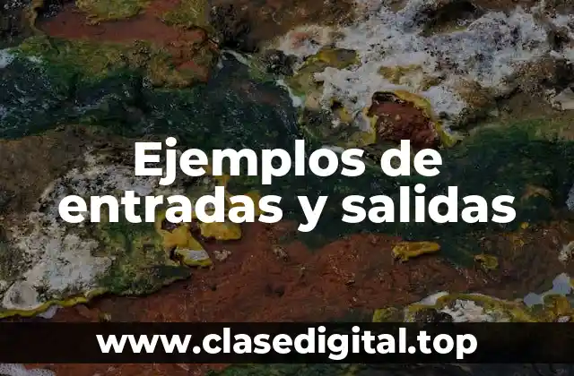 Ejemplos de entradas y salidas