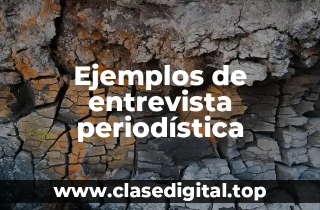 Ejemplos de entrevista periodística