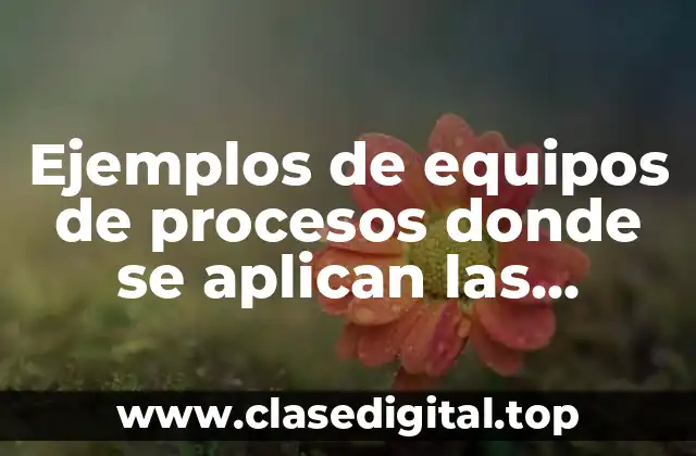 Ejemplos de equipos de procesos donde se aplican las ASHRAE y Significado