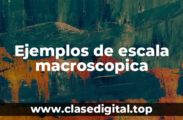 Ejemplos de escala macroscopica