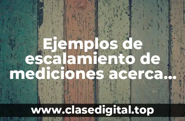 Ejemplos de escalamiento de mediciones acerca de los chocolates