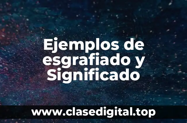 Ejemplos de esgrafiado