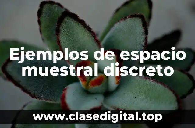 Ejemplos de espacio muestral discreto