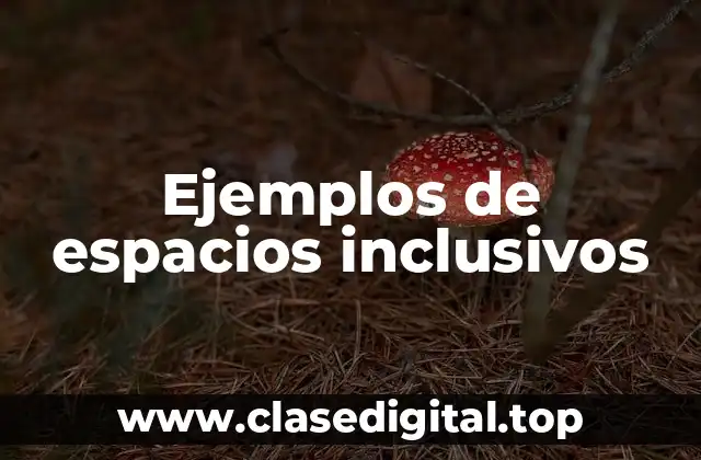Ejemplos de espacios inclusivos