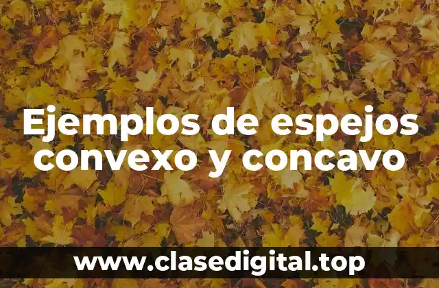 Ejemplos de espejos convexo y concavo