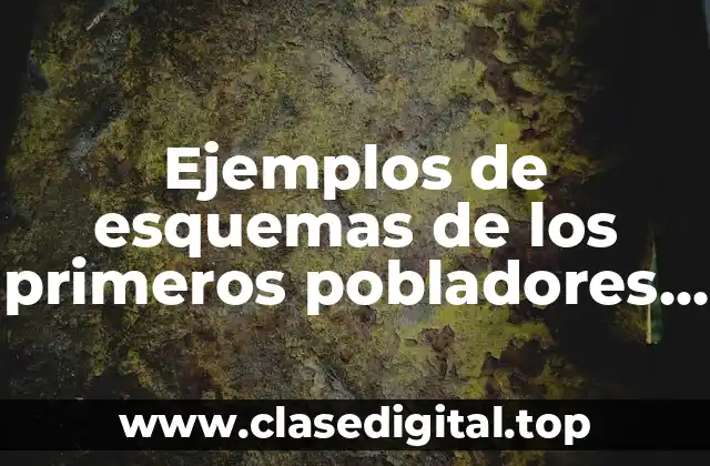 Ejemplos de esquemas de los primeros pobladores de México