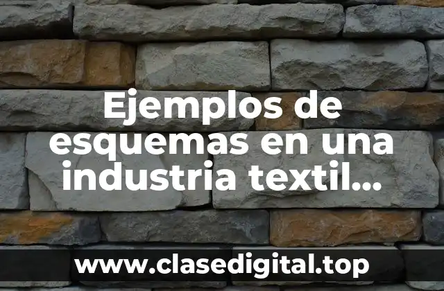 Ejemplos de esquemas en una industria textil intercambia calor