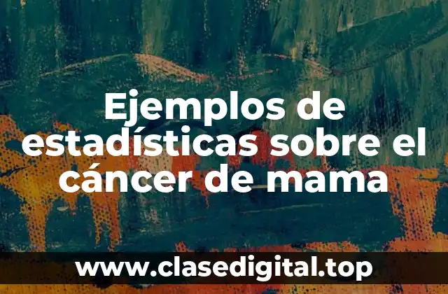 Ejemplos de estadísticas sobre el cáncer de mama