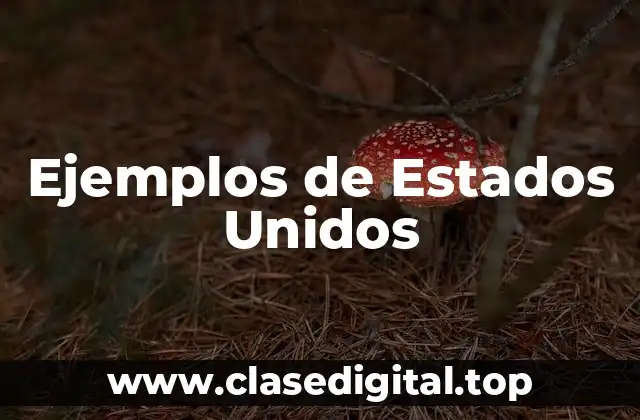 Ejemplos de Estados Unidos