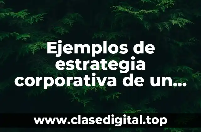 Ejemplos de estrategia corporativa de un restaurante