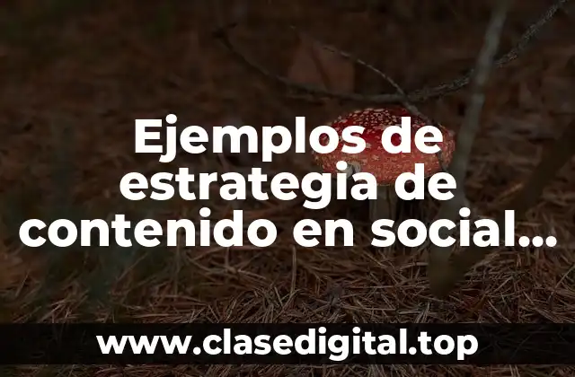 Ejemplos de estrategia de contenido en social media y Significado