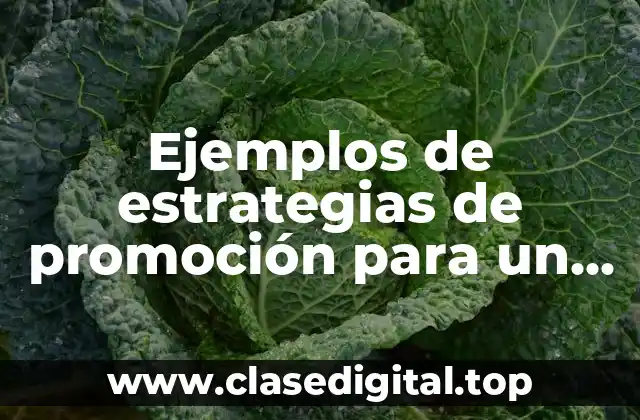Ejemplos de estrategias de promoción para un servicio