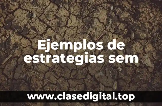 Ejemplos de estrategias sem