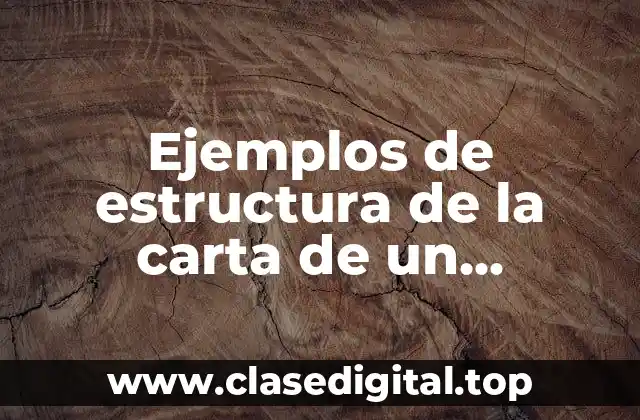 Ejemplos de estructura de la carta de un restaurante