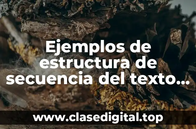 Ejemplos de estructura de secuencia del texto expositivo