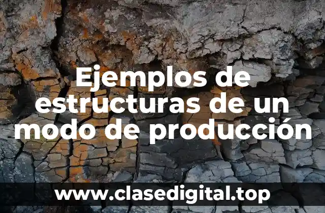 Ejemplos de estructuras de un modo de producción