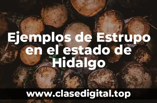 Ejemplos de Estrupo en el estado de Hidalgo