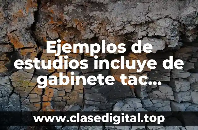 Ejemplos de estudios incluye de gabinete tac ultrasonido