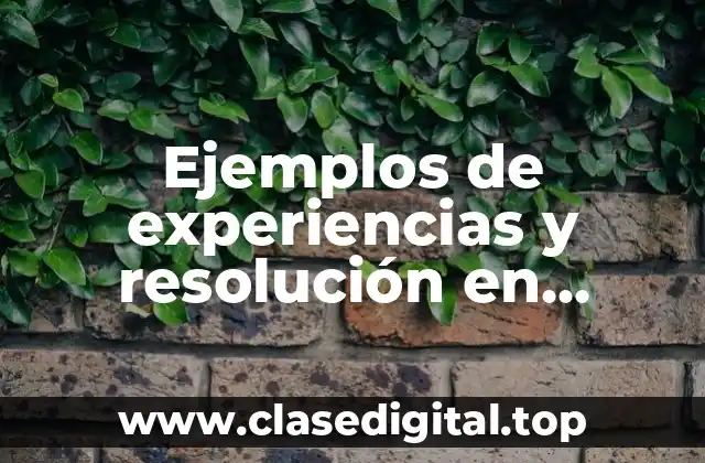 Ejemplos de experiencias y resolución en servicio a clientes