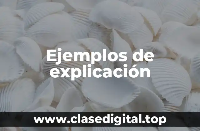 Ejemplos de explicación