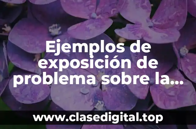 Ejemplos de exposición de problema sobre la violencia intrafamiliar