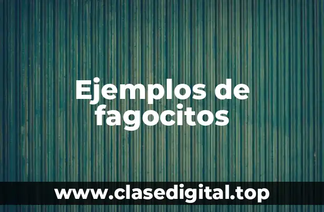 Ejemplos de fagocitos