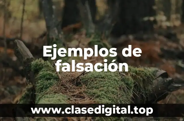 Ejemplos de falsación