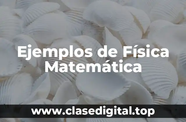 Ejemplos de Física Matemática