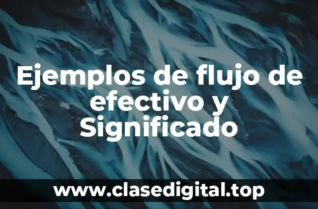 Ejemplos de flujo de efectivo y Significado
