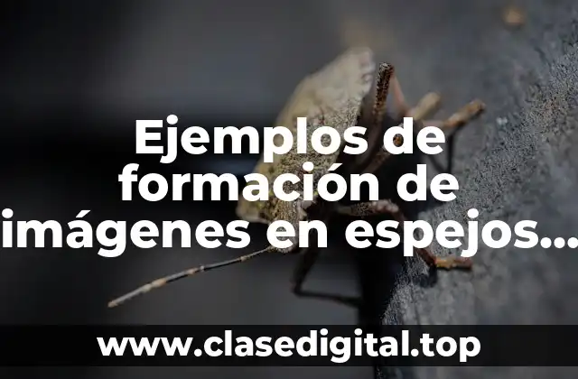 Ejemplos de formación de imágenes en espejos esféricos cóncavos