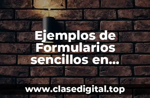 Ejemplos de Formularios sencillos en estructura proyecto MVC