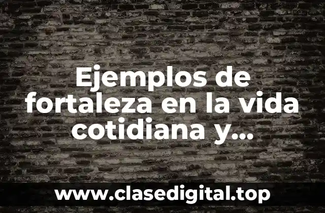 Ejemplos de fortaleza